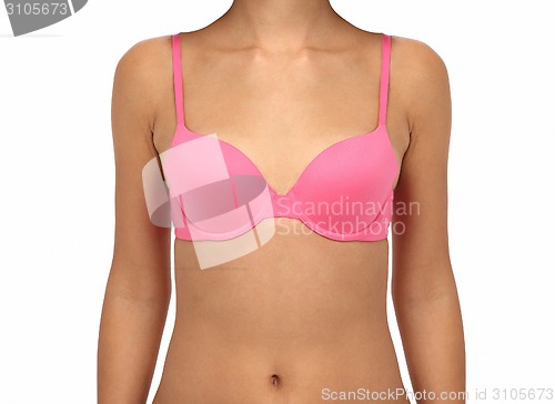 Image of woman wearing bra 