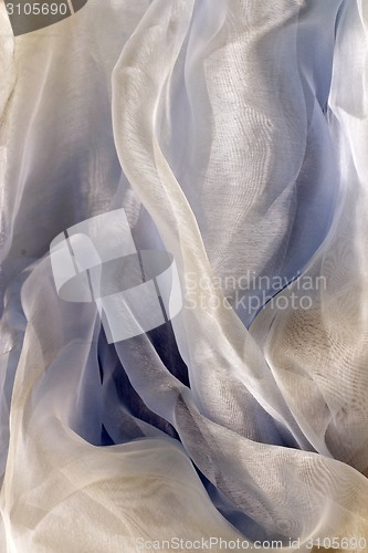 Image of white satin textile