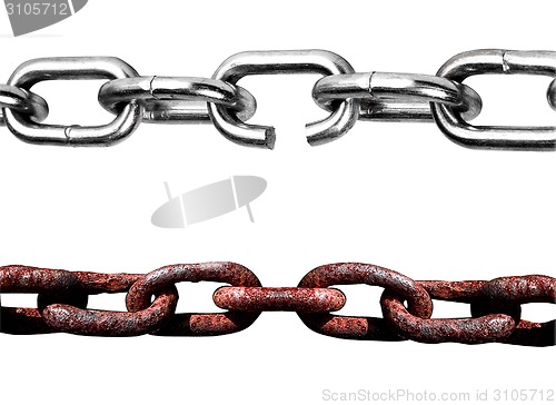 Image of old and new chains