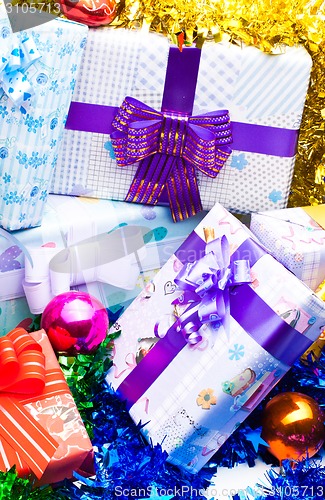 Image of Gift boxes background