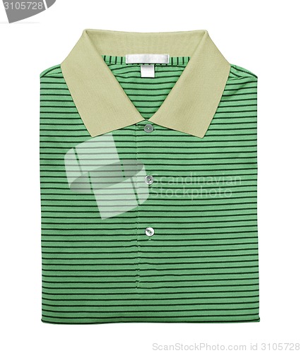 Image of green polo shirt