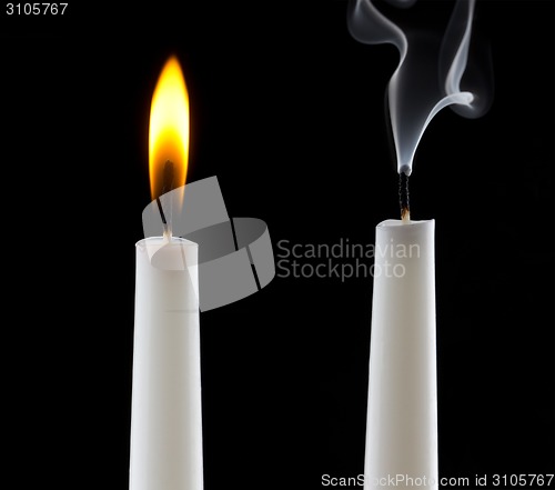Image of burning candles