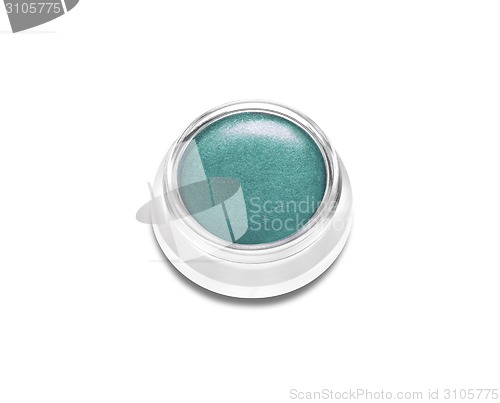 Image of Beauty cosmetics eye shadow isolated on white
