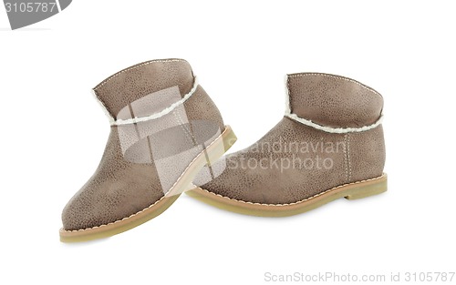 Image of shoes with fur 