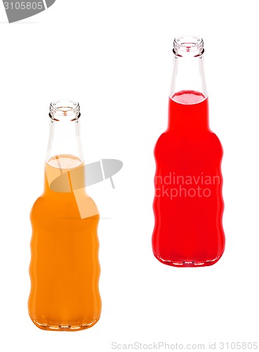 Image of bottle of strawberry and orange juices