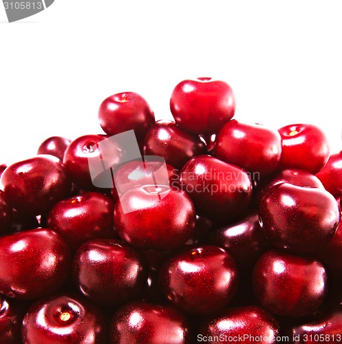 Image of cherry, on a white background