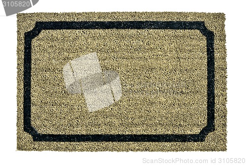 Image of new welcome doormat isolated