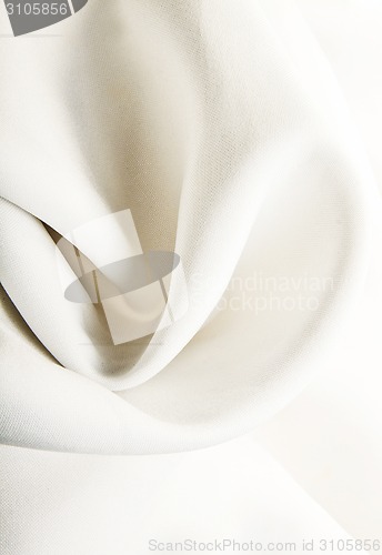 Image of Majestic white silk textile background