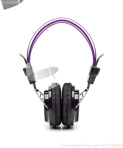 Image of Wireless headphones isolated on white close up