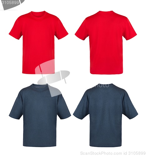 Image of black and red t-shirts