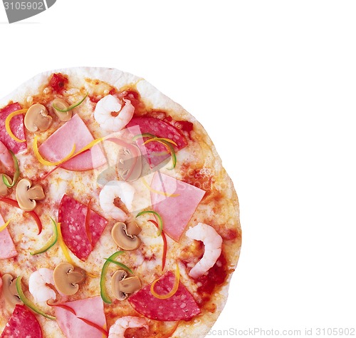 Image of Pizza Pepperoni with shrimps
