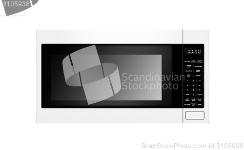 Image of stylish microwave oven isolated