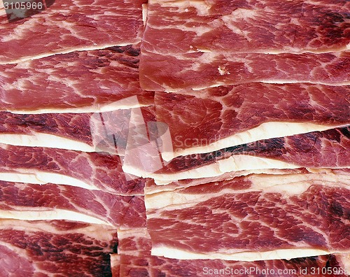 Image of macro shot of meat background