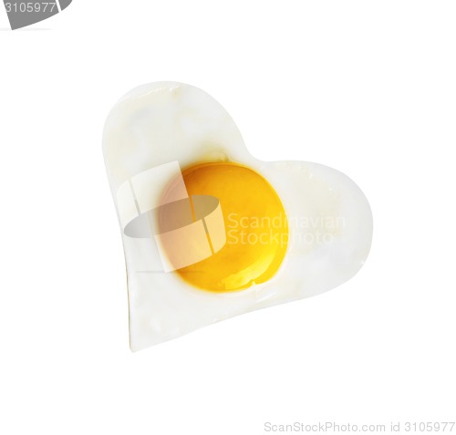 Image of Fried egg like heart