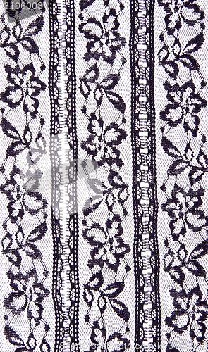 Image of White textile background with stylized flowers pattern