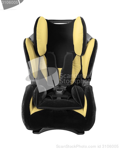 Image of child's car seat isolated