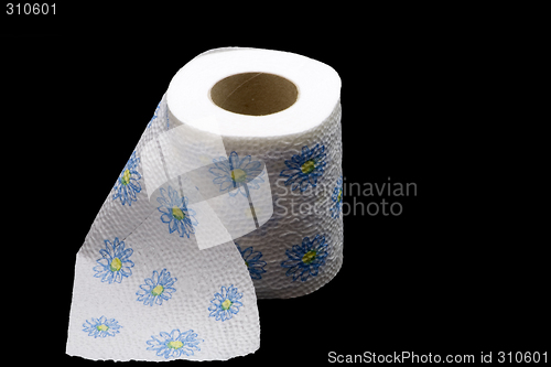 Image of Flowery Toilet Paper