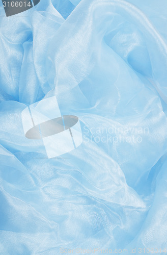 Image of blue satin background