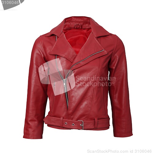 Image of red leather jacket