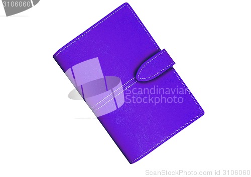 Image of violet Wallet. On a white background.