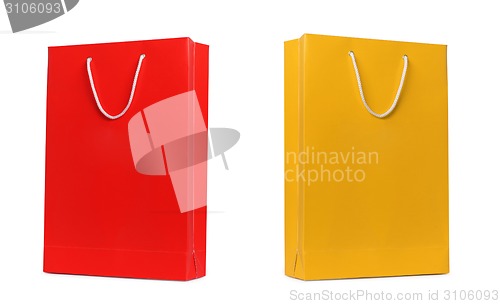 Image of Red and yellow shopping bags