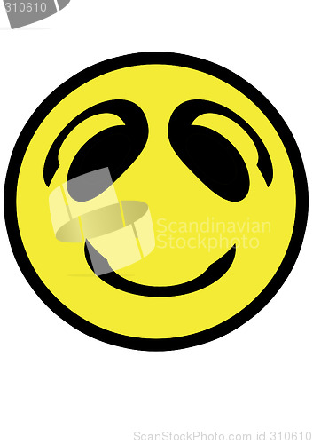 Image of smiley face that is isolated on white