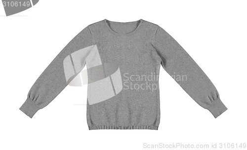 Image of gray woolen sweater