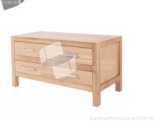 Image of Chest of Drawers isolated with clipping path