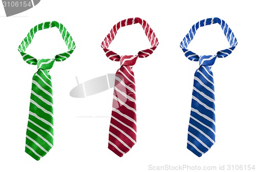 Image of striped neckties