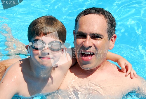 Image of Father son pool