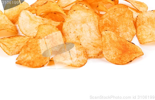 Image of potato chips close-up