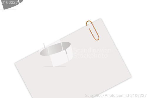Image of Empty sheet with paperclip