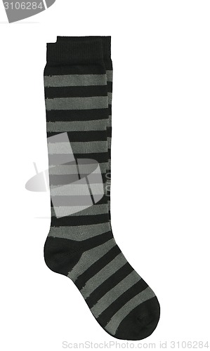 Image of pair of striped socks isolated 