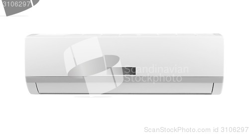 Image of white air conditioner isolated