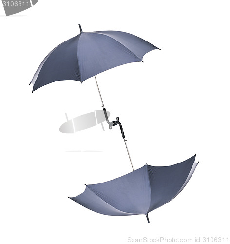 Image of Black umbrellas