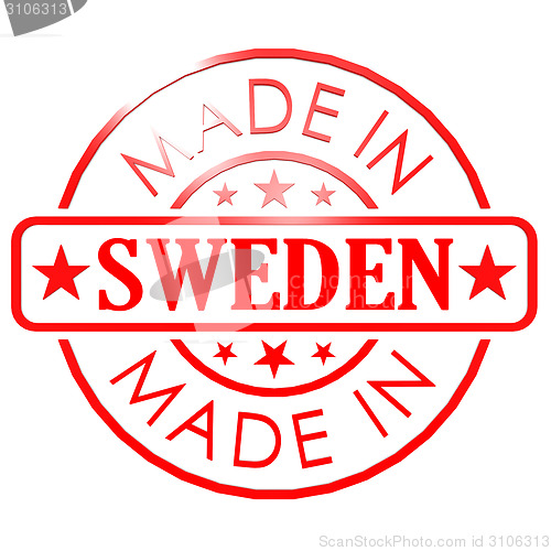 Image of Made in Sweden red seal