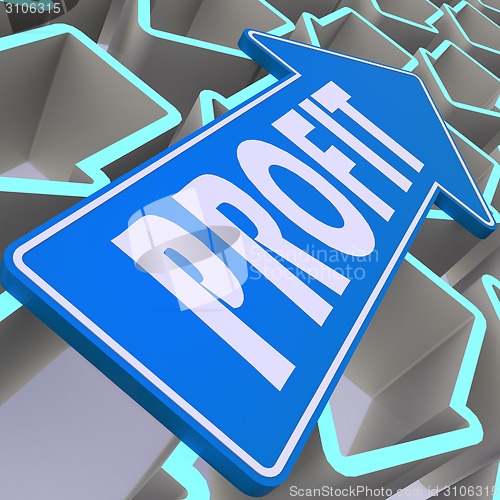 Image of Profit blue arrow