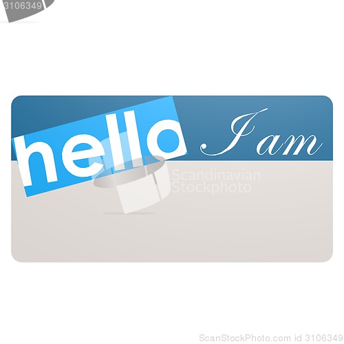 Image of Blue card I am