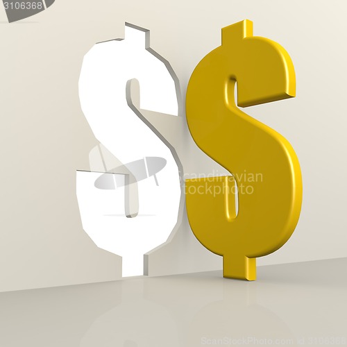 Image of Yellow dollar sign