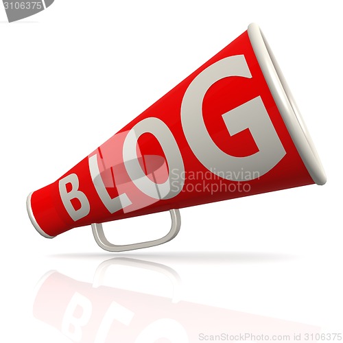 Image of Blog red megaphone