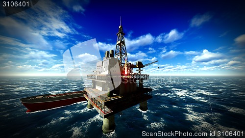 Image of Oil rig  platform