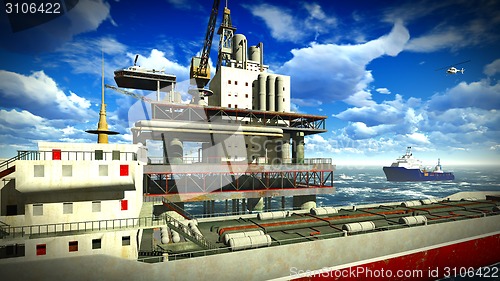 Image of Oil rig  platform