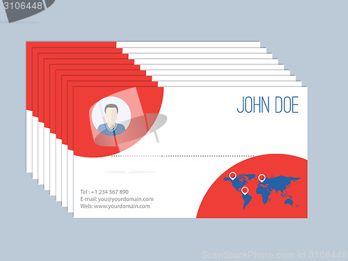 Image of Cool business card design resume style