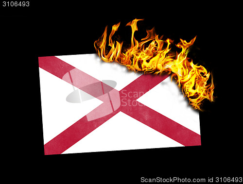 Image of Flag burning - Alabama