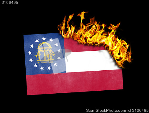 Image of Flag burning - XXXX