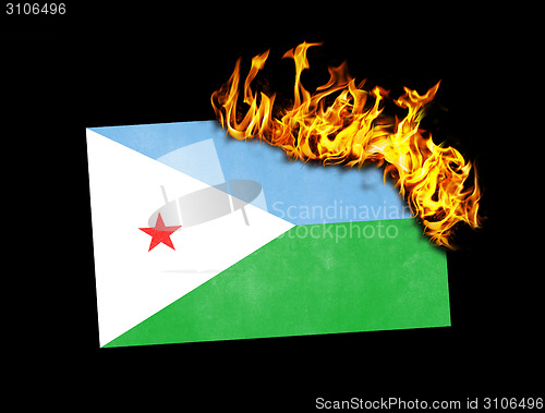 Image of Flag burning - Algeria