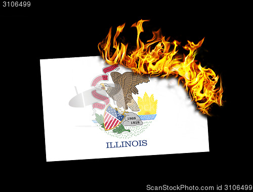 Image of Flag burning - Illinois