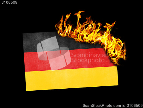 Image of Flag burning - Germany