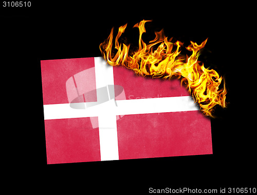 Image of Flag burning - Denmark