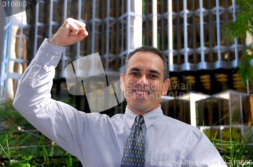 Image of Businessman truimph